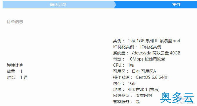 5、阿里云日本VPS主机速度性能评测(日本软银SoftBank\香港NTT线路) - 奥多云