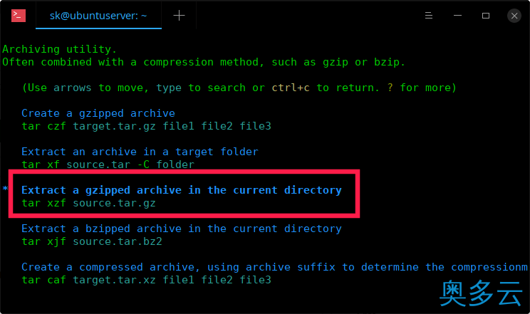 10、光速！搜索、学习和实践 Linux 命令！！ - 奥多云