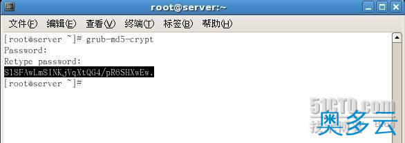 7、LINUX安全设置之关于GRUB加密图文教程全解 - 奥多云