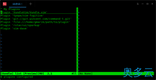 4、在Linux中使用Vundle管理Vim插件的方法 - 奥多云