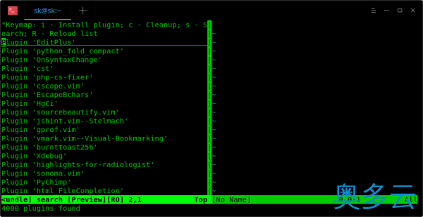 3、在Linux中使用Vundle管理Vim插件的方法 - 奥多云