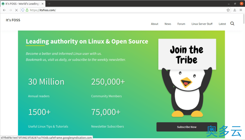 6、十个适用于 Linux 的开源轻量级网页浏览器 - 奥多云
