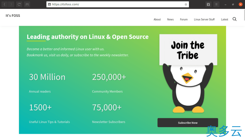 9、十个适用于 Linux 的开源轻量级网页浏览器 - 奥多云