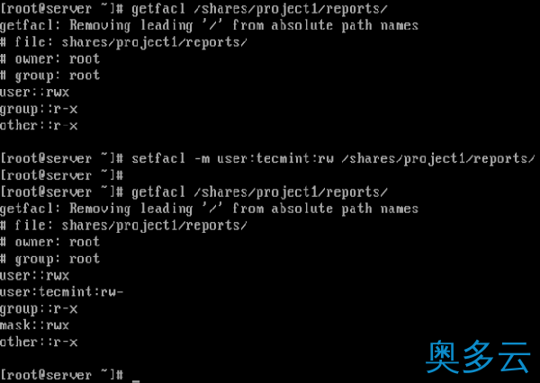 4、在Linux上给用户赋予指定目录的读写权限 - 奥多云
