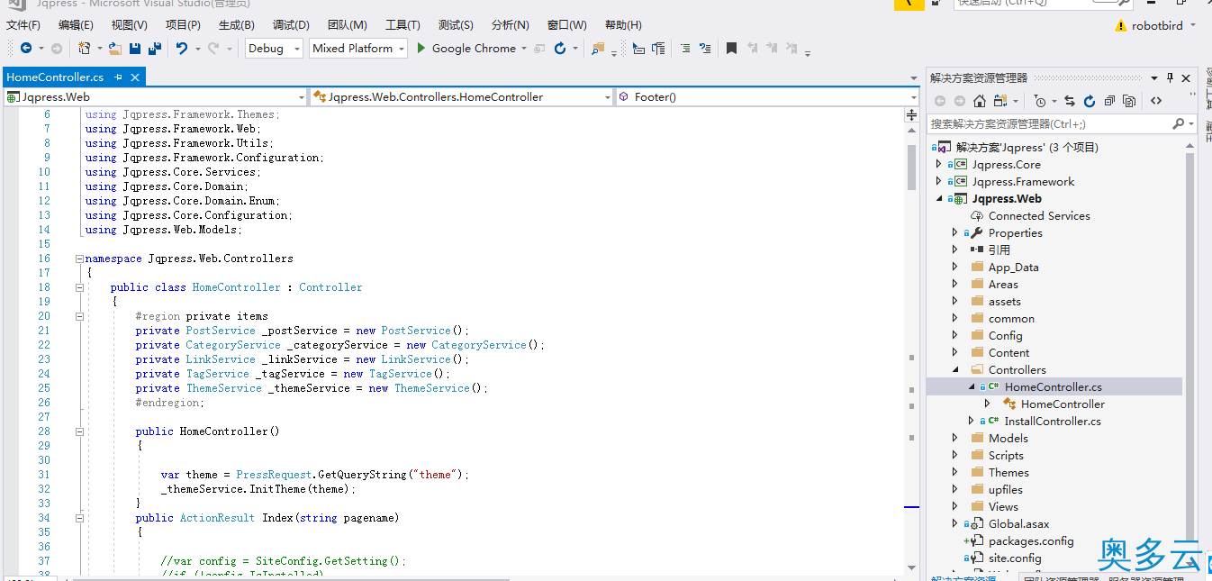 2、详解linux下的.net/mvc/cms程序结构 - 奥多云