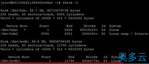 3、linux系统挂载数据盘的方法(视频图文教程) - 奥多云