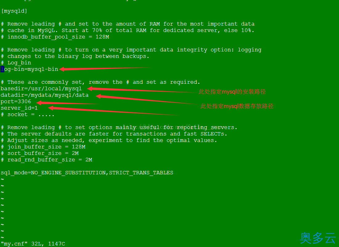 4、关于Linux安装mysql默认配置文件位置详解 - 奥多云