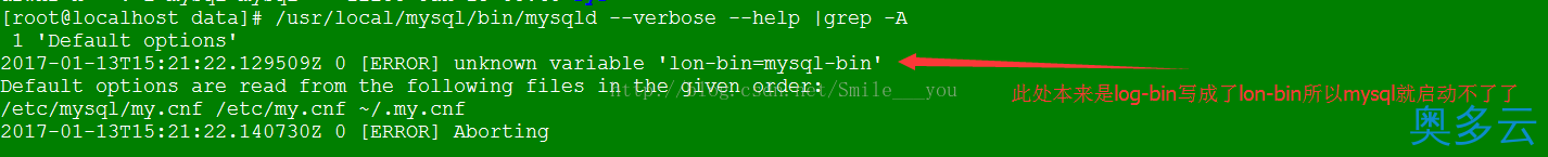 5、关于Linux安装mysql默认配置文件位置详解 - 奥多云