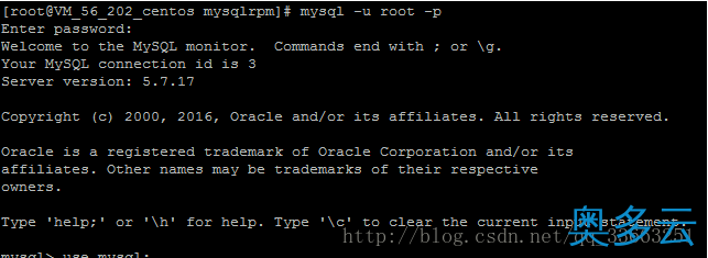 3、Linux系统下使用rpm方式安装最新mysql5.7.17完整步骤 - 奥多云