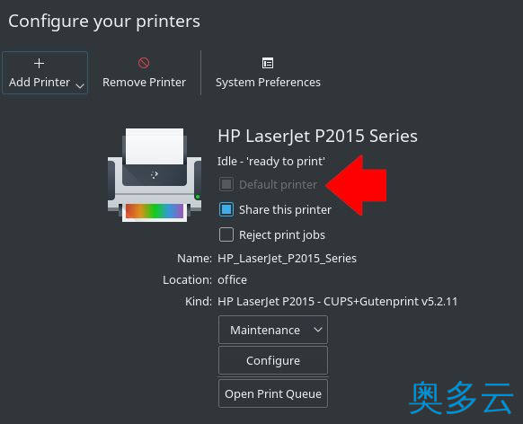 3、从 Linux 终端打印文件 - 奥多云