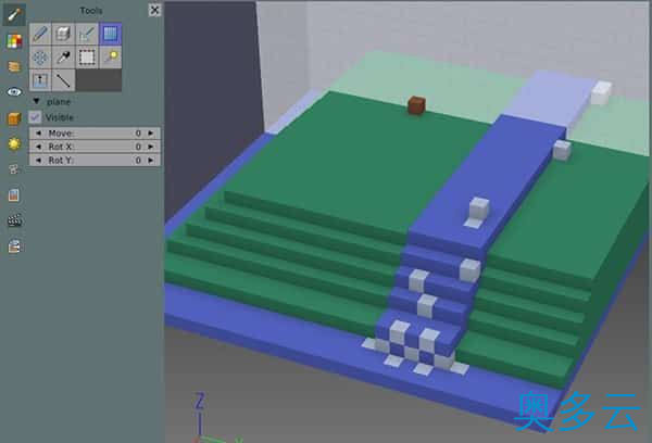4、使用 Goxel 制作开源 3D 像素艺术 - 奥多云