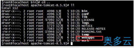 26、详解在Linux虚拟机下配置tomcat - 奥多云