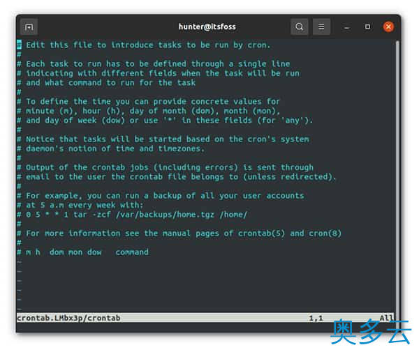 2、Linux 黑话解释：什么是定时任务 - 奥多云