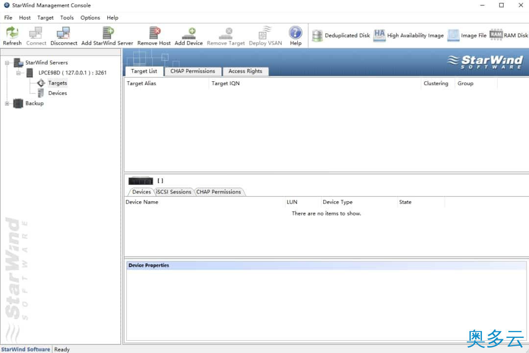 19、Starwind 配置 ISCSI 共享存储 - 奥多云