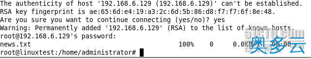 3、Linux scp命令用法及实例分享 - 奥多云