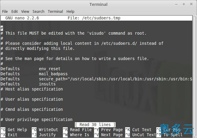 2、Ubuntu中自定义sudo密码错误提示的技巧 - 奥多云