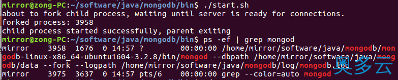 4、ubuntu 16.04 LTS 安装mongodb 3.2.8教程 - 奥多云