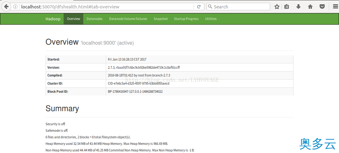 13、详解Ubuntu16.04下Hadoop 2.7.3的安装与配置 - 奥多云