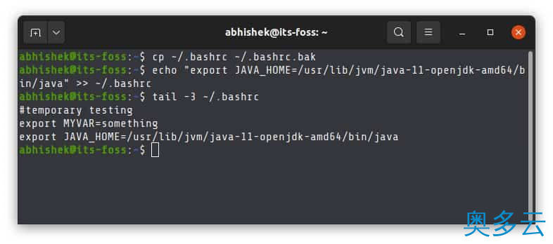 6、如何在 Ubuntu Linux 中正确地设置 JAVA_HOME 变量 - 奥多云