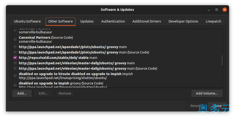 如何在 Ubuntu 中安装 Vivaldi 浏览器 9、如何在 Ubuntu 中安装 Vivaldi 浏览器 - 奥多云