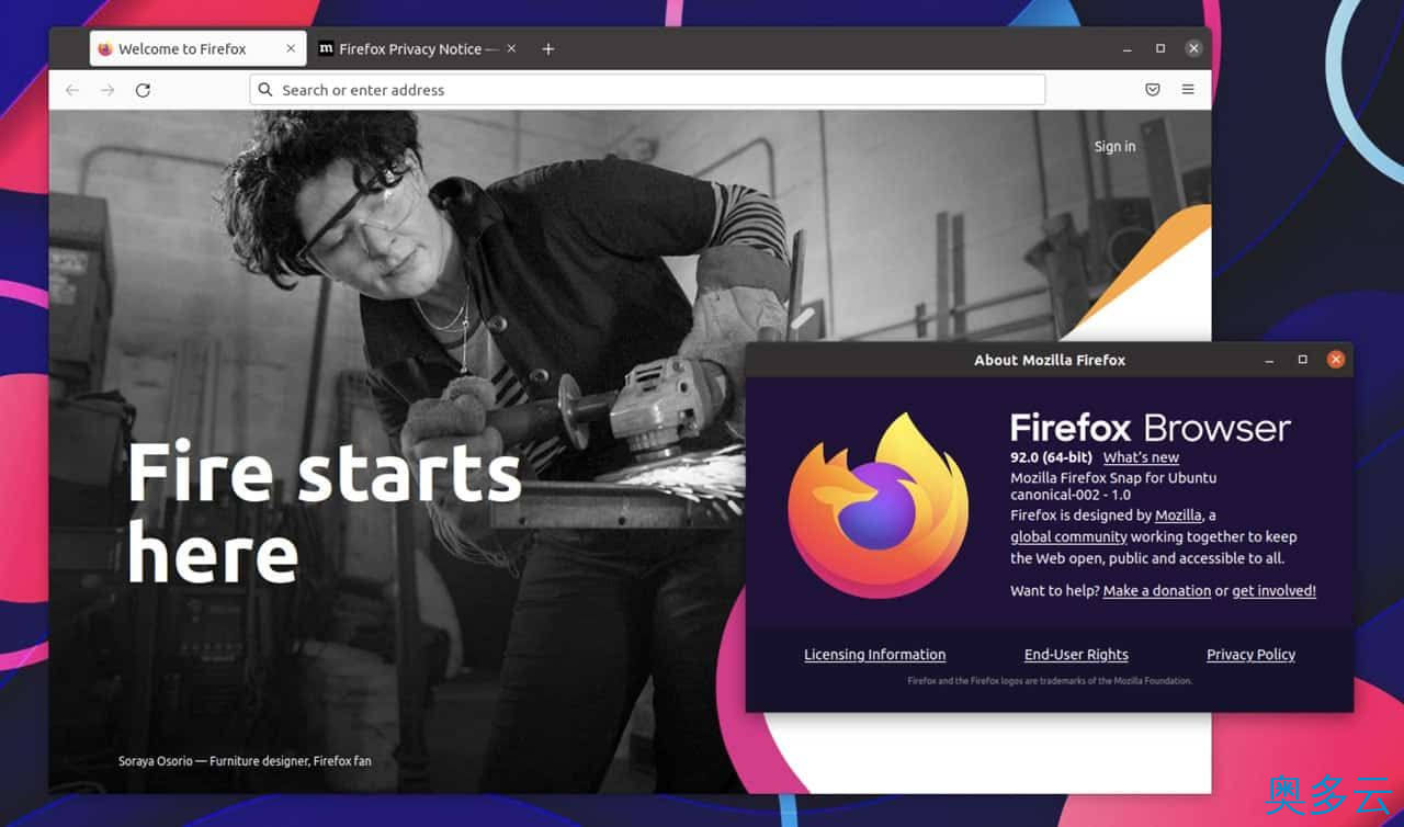 Ubuntu 21.10 将默认使用 Snap 版本的 Firefox