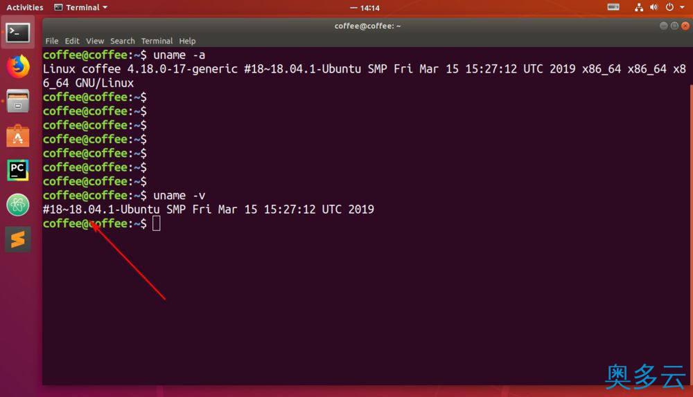 5、ubuntu系统怎么查看版本? Linux查看系统版本信息的技巧 - 奥多云