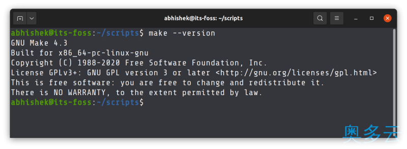 2、Ubuntu系统中Make 命令未找到？这是修复它的方法 - 奥多云