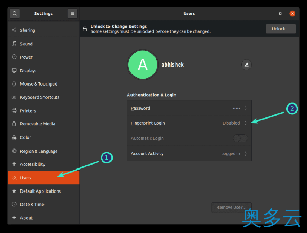 2、如何在 Ubuntu 中添加指纹登录 - 奥多云