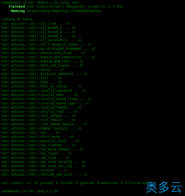 9、Dog-用于DNS查询的命令行工具 - 奥多云