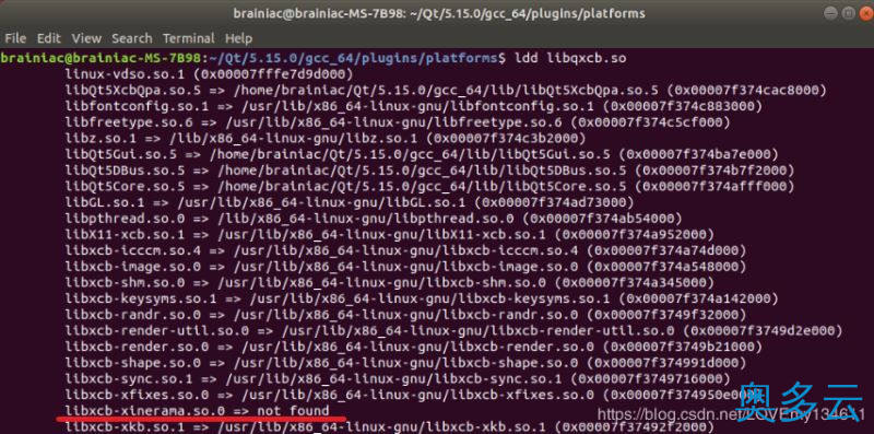 4、Ubuntu18.04下解决Qt出现qt.qpa.plugin:Could not load the Qt platform plugin “xcb“问题 - 奥多云