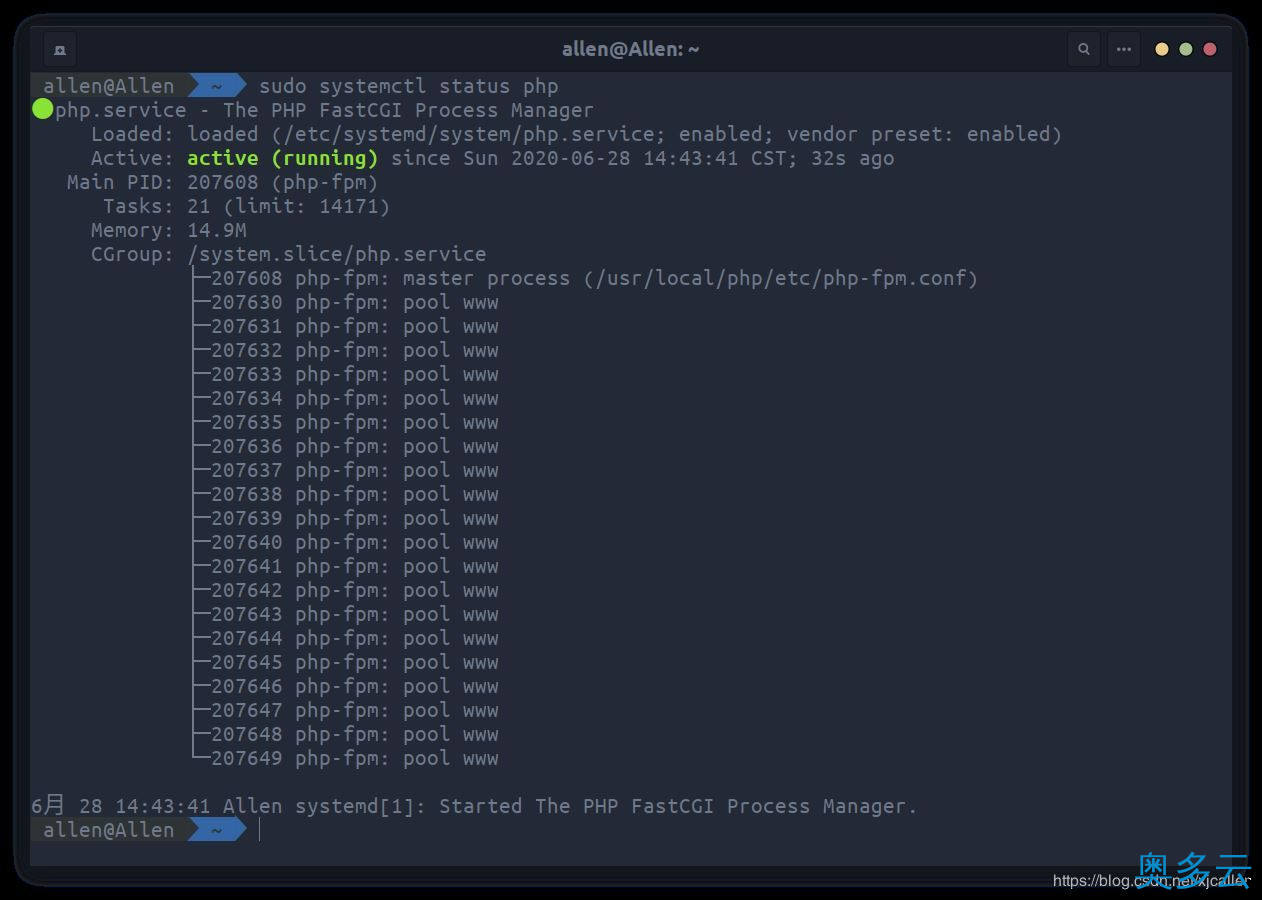 4、ubuntu 20.04上搭建LNMP环境的方法步骤 - 奥多云