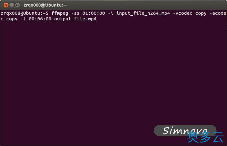 1、在ubuntu下使用ffmpeg并通过一段命令分割视频 - 奥多云