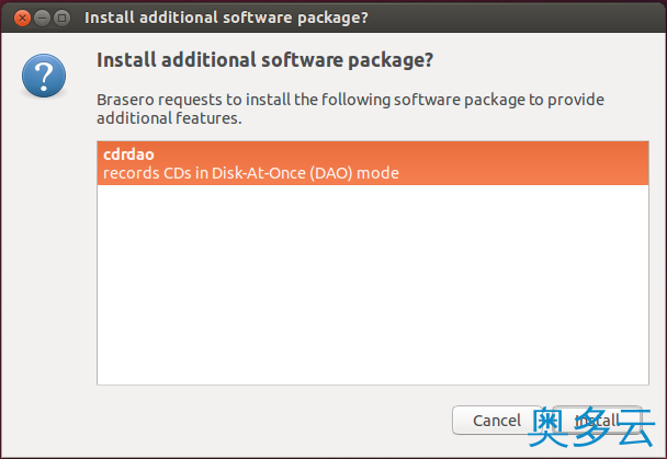 3、Ubuntu每日小技巧之使用Ubuntu拷贝、刻录CD和DVD光盘 - 奥多云
