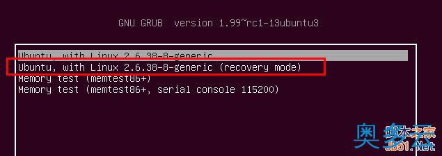 2、Ubuntu 下忘记用户名和登录密码的解决方法 - 奥多云