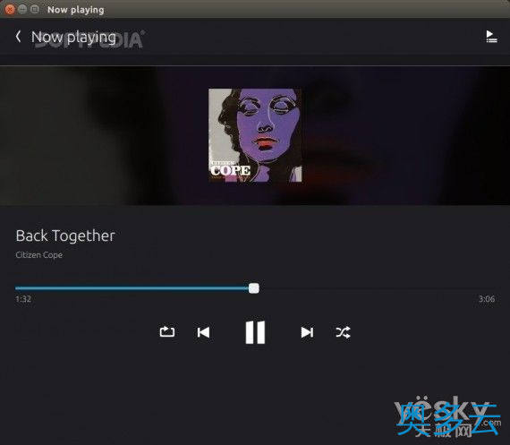 2、Ubuntu Touch 音乐应用显示 可适用于不同的设备 - 奥多云
