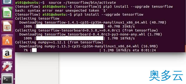 6、基于ubuntu16 Python3 tensorflow(TensorFlow环境搭建) - 奥多云