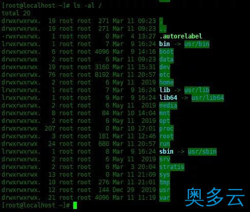 2、Centos8中恢复根目录为默认权限 - 奥多云