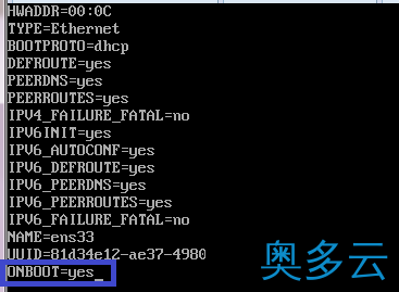 5、详解如何设置CentOS 7开机自动获取IP地址 - 奥多云