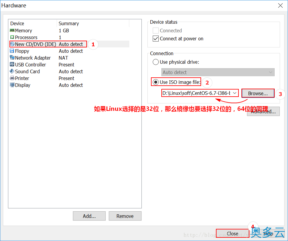 10、VMware下CentOS 6.7安装图文教程 - 奥多云