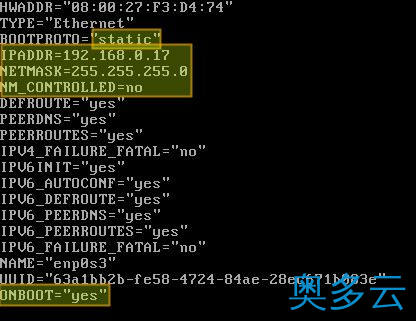 3、如何为CentOS 7配置静态IP地址的两种方法 - 奥多云