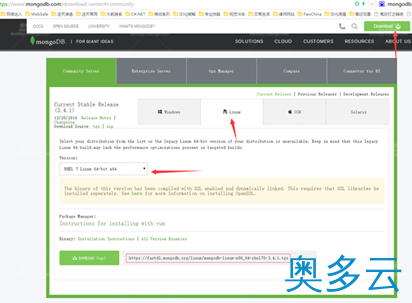 5、CentOS 安装 Mongodb详解（在线和离线） - 奥多云