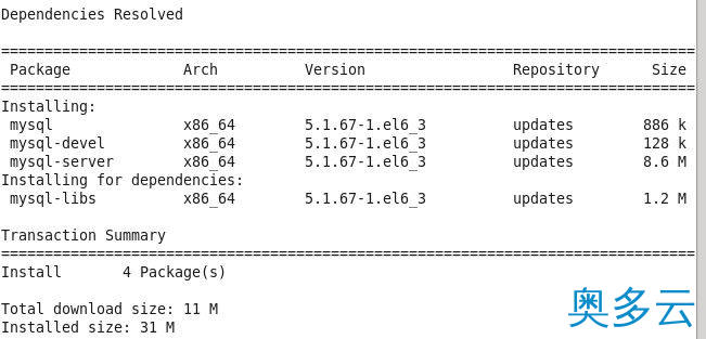 2、Linux学习之CentOS(十三)--CentOS6.4下Mysql数据库的安装与配置的详细方法 - 奥多云