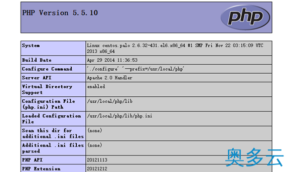 5、Linux+php+apache+oracle环境搭建之CentOS下源码编译安装PHP - 奥多云