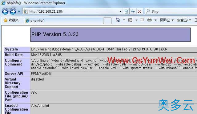 13、CentOS 6.4安装配置LNMP服务器(Nginx+PHP+MySQL) - 奥多云