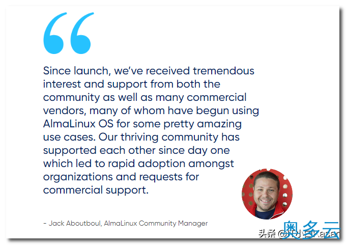 2、AlmaLinux：CentOS替代系统已获得商业支持 - 奥多云