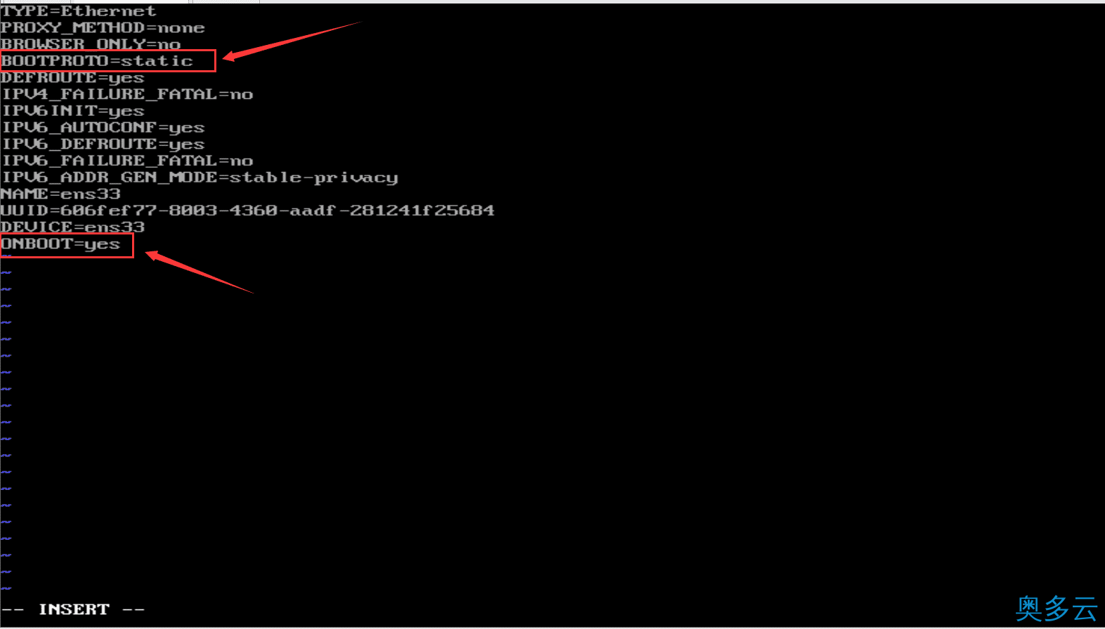 CentOS设置IP连接网络实现过程图解 2、CentOS设置IP连接网络实现过程图解 - 奥多云