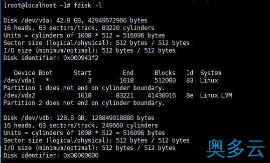 1、centos系统VPS服务器挂载数据盘教程 - 奥多云