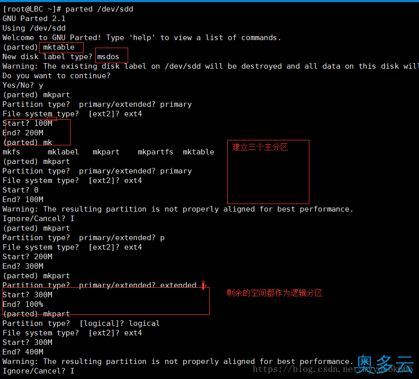 centos6中添加一块新的硬盘并分区的方法介绍