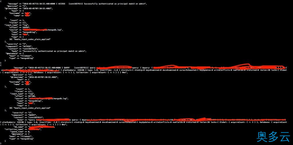 ELK logstash 处理mongodb日志(27th) 1、ELK logstash 处理mongodb日志(27th) - 奥多云